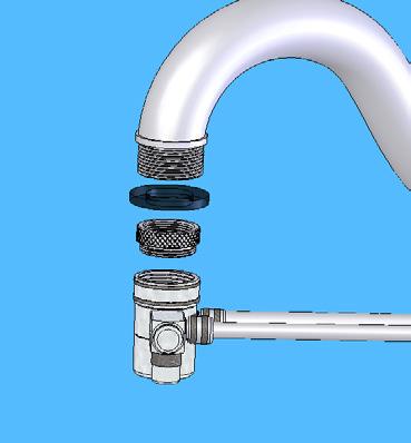 c. If Your Faucet Requires More Room for the Diverter Valve Connection: Some faucets, particularly sprayer hose faucets, require additional room for the diverter valve connection.