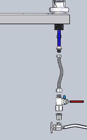 adapter angle stop valve 7 8 v-band knob 10 11 9 B water supply line with Adapta 14