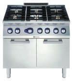 Cooking Equipment Refrigeration Gas Ranges 6-burner (5,5 kw each) gas range with large gas oven