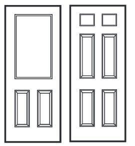 Door Elevations Various core types, gauges, and elevations available Watch out for light/lock cutouts Accessibility standards require