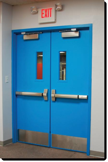Fire Door Assemblies Fire-resistance-rated walls with a compartmentalize a building to deter the spread