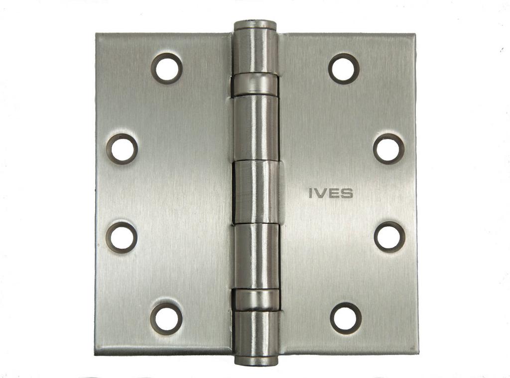 Hinges Steel base material, ball bearing type, or listed for use on a fire door 2 hinges for the first 60 inches of door height, 1 additional hinge for each additional 30 inches of door