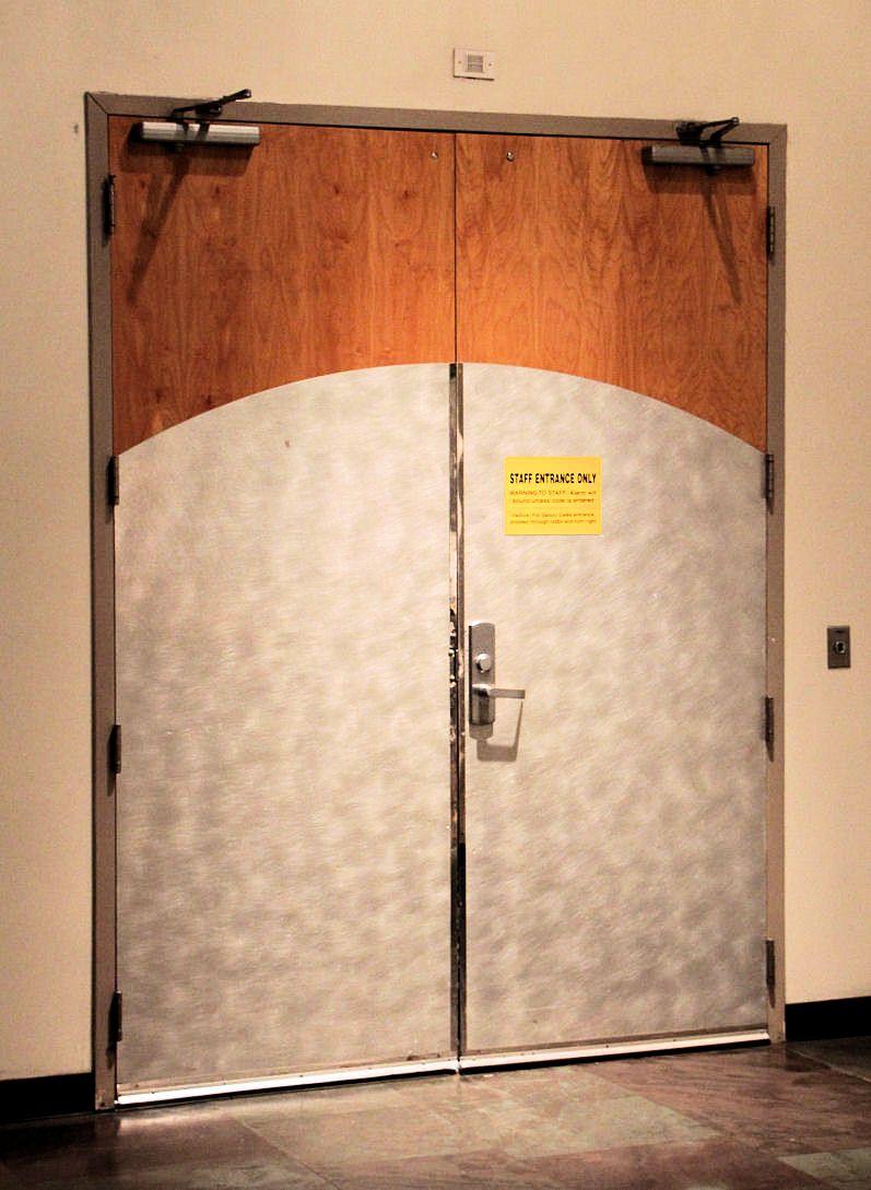 Protection Plates NFPA 80 limits the height of protection plates on fire doors: Bottom 16 inches of the door - may be fieldinstalled, no label required on plate Installed under