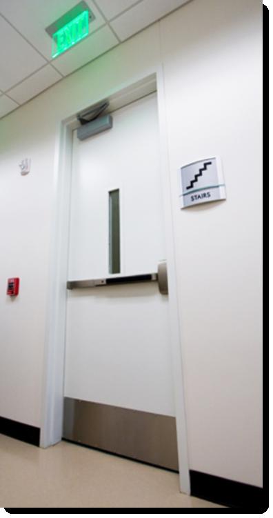 Common Locations: Stairwells Stairwell doors are typically fire door assemblies Stairwell door protects the stair enclosure as a means of egress