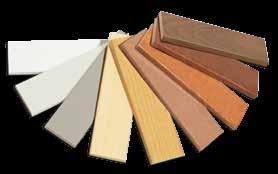 Interior and Exterior Options PERSONALIZE Choose from a variety of stains, colors, hardware and finishes to complete the look you desire. INTERIOR OPTIONS STANDARD INTERIOR FINISHES 1.