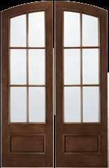 PATIO DOOR COLLECTION A110 Paint Surface Panel Door, Custom Finish A5037 Knotty Alder Woodgrain Door,