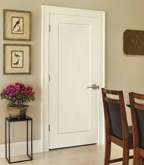 With its clean geometric lines, this door is the ideal choice for traditional or craftsman styles.