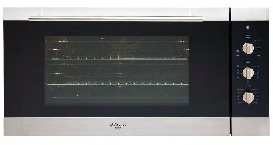 90cm Oven The Valencia 90cm Maxi oven combines, in a single appliance, the advantages of traditional convection ovens with those of modern fan-forced ovens.