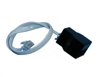 The sensors are connected to the adapter with RJ12 cables. The observation areas of the sensor add up resulting in the connected sensors working like one sensor with a very large observation are.