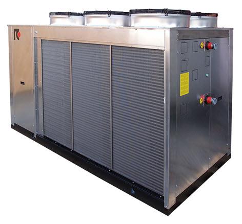 Single or double refrigerant circuit. Plate type heat exchangers. C xial fans. Microchannel condensing coils. Electronic expansion valve. Single air circuit. Suitable for outdoor installation.