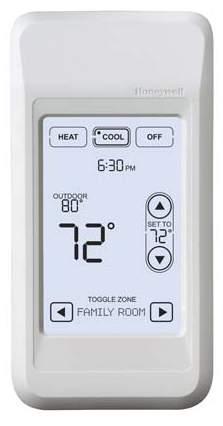 If the thermostat is not part of the temperature average, then you will only see the temperature average from the remote indoor sensors when you select THERMOSTAT