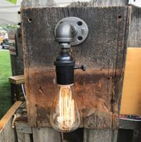 Barnwood Lamp Great for lighting outdoor areas with a classic look.