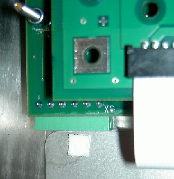 Disconnect the plug X6 from keyboard pcb. Pull plug X6 For best electrical connection spray the contacts with contact spray. Use little amount!