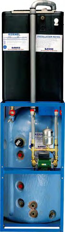 KERNAL PLUMBING UNITS KERNAL The Kernel plumbing unit from Range Cylinders gives plumbers and specifiers a compact pre- plumbed storage tank and copper hot water cylinder to BS1566 and fully