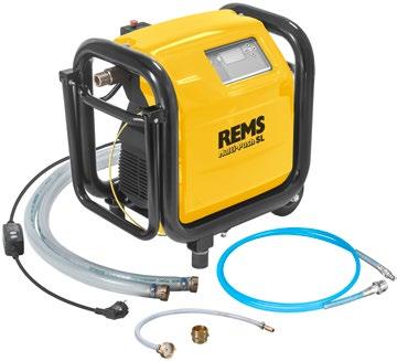 REMS Multi-Push REMS Multi-Push SL Set. Electronic flushing and pressure testing unit with oil-free compressor.