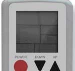 In programming mode press to enter previous selection. LOUVER *Press to toggle motorized louver on or off. UP Normal operation press to increase setpoint temperature.