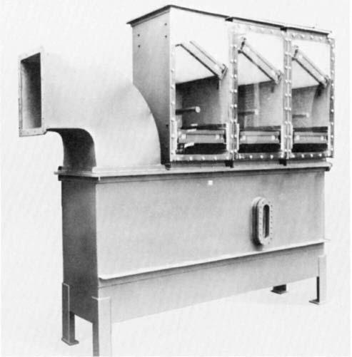 FIG. 18.11 Compact evaporator designed for concentration and recovery of plating solutions from rinsewater. (Courtesy of Industrial Filter & Pump Manufacturing Company.) trate seawater about 1.