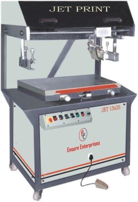 JET SCREEN PRINTING MACHINE Jet Screen Printing Machine is a new launch, Pneumatic operated machine, a very good