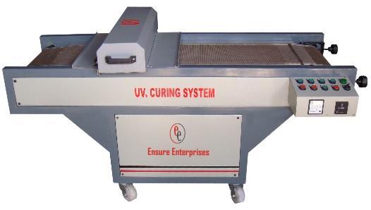 etc. Sizes available : 12", 20", 25", 30", 36, 40 UV CURING SYSTEM. These machines are used for UV curing Purpose on any substrate.