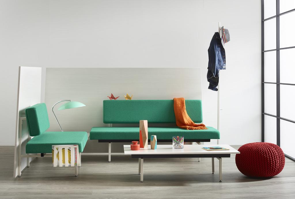 Sylvi Modular Lounge Collection from + by Joey Ruiter The Sylvi modular lounge collection is suitable for any setting, with an under-cushion channel that helps connect embedded tables, magazine