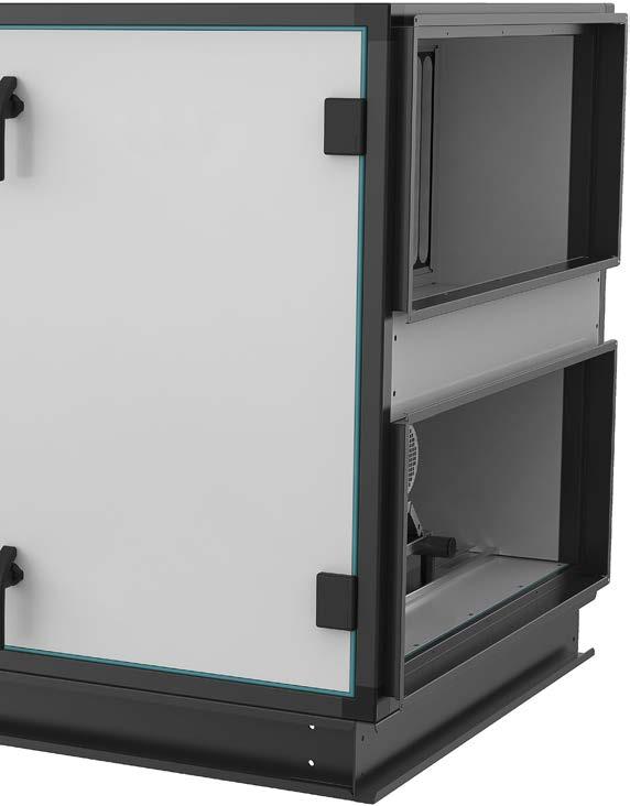 Geniox Quick guide 7 Roof unit. Geniox are available as roof units, designed for outdoor installation. In this version the unit is assembled on a base frame.