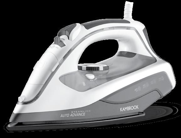 Your Kambrook Steamline Advance Iron 1. Shot of steam button: For an extra burst of steam on thick fabric or tough creases 2. Fine mist spray button 3.