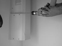 Leaving a 1-inch gap between the top of the unit and the ceiling (In case of a finished ceiling,