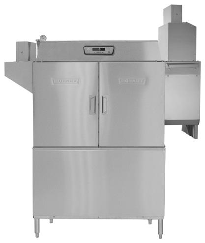 Item # Quantity C.S.I. Section 11400 DISHWASHER STANDARD FEATURES Energy recovery 202 racks per hour Opti-RinSe system 30 KW electric booster heater Rapid return conveyor drive mechanism Insulated