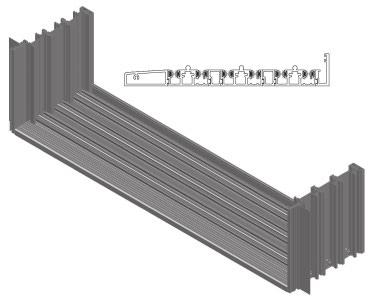 Pinnacle Multi-slide Patio Door Sills Section Details Full sill