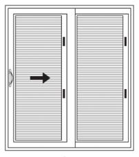 anti-lift blocks for added security 1" OA insulated glass in clear IG Blinds available in white only Robust internal mechanisms assure operational durability Tested to 10,000