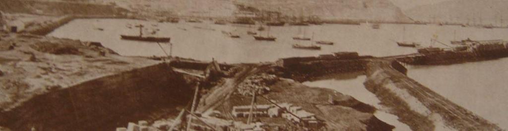 Figure 3. The graving dock during construction, 1880.