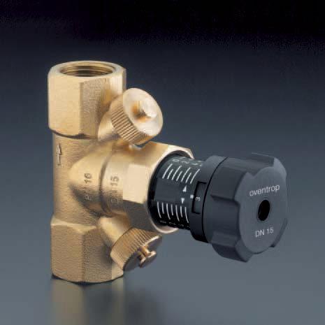 Double regulating and commissioning valve Hycocon V Oventrop double regulating and commissioning valves Hycocon V are installed in hot water central heating and cooling systems and serve to achieve a