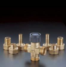 Three-way valves Tri-D, Tri-D plus and Tri-M Four-port valve Tri-M plus 1 t Room thermostat with temperature and humidity sensor t 1 Three-way diverting valve Tri-D, brass Brass valve DN 1 with