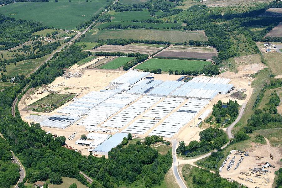 Aerial view Bailey Nurseries. Photo: Bailey Nurseries Reprinted with permission from the Bailey Nurseries.