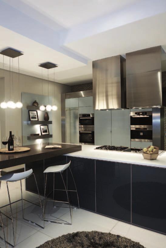 experience. Black glass-finished oven fronts or black glass-finished stoves give a very dramatic and rich feel to any space. Philip also adds that there s a movement towards touch control appliances.