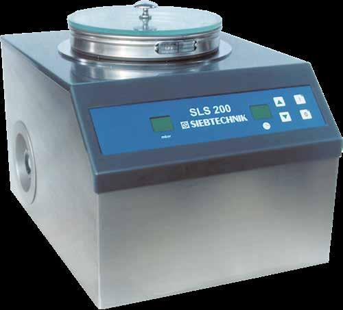 Analytical Screening Machines Airjet screen SLS 200 is intended for the requirements of modern laboratories in respect of a quick, exact, and reproducible grain-size analysis of all dry materials for