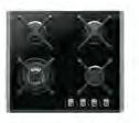 GAS HOBS TGF30 30cm 2 Burner Gas Hob Cast Iron Trivets Flame Failure Electronic Ignition Stainless Steel TGF61 60cm 4 Burner Gas Hob 4 Burners Knob