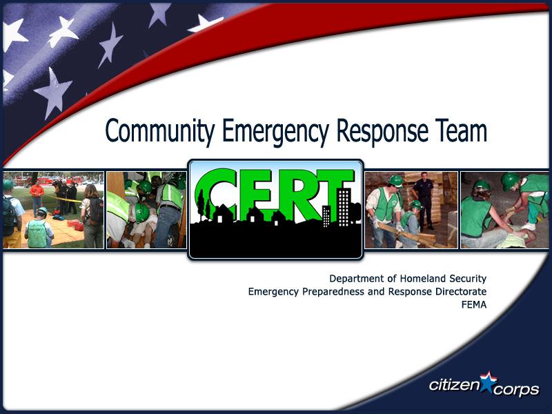 Contra Costa County CERT Program Unit 2 Fire Safety Released: 15 September 2016 Community Emergency Response Team Personal safety is ALWAYS the number one priority Work as a team Wear personal