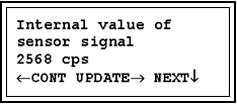 Diagnostics & Service Menus The Diagnostics Menu 4. The value of the effective path length is used in the calculation of the density based on the detector signal.