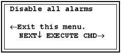 Both menu items include process, warning, fault, and mode alarms. Figure 8 9. 3. Execute the Clear All Alarms command to acknowledge, clear, and reset all alarms.