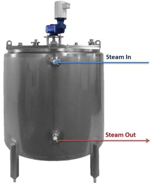 Two Zone Jacket Install Anco Equipment s Steam must always enter from the top inlet jacket