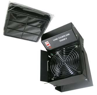 FXF11 BENCH TOP FUME EXTRACTOR FANS FXF11 Bench top systems provide an inexpensive means of removing a good percentage of soldering fumes from a localized space.