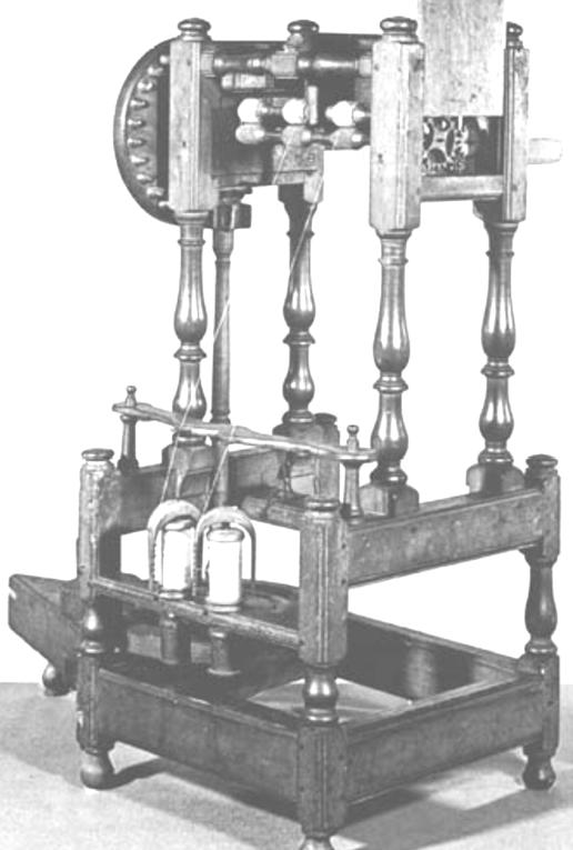 Richard Arkwright: The Water Frame 1771 Richard Arkwright: The Water Frame 1771 In 1762 Richard Arkwright met John Kay and Thomas Highs, who were trying to produce a new spinningmachine, to improve