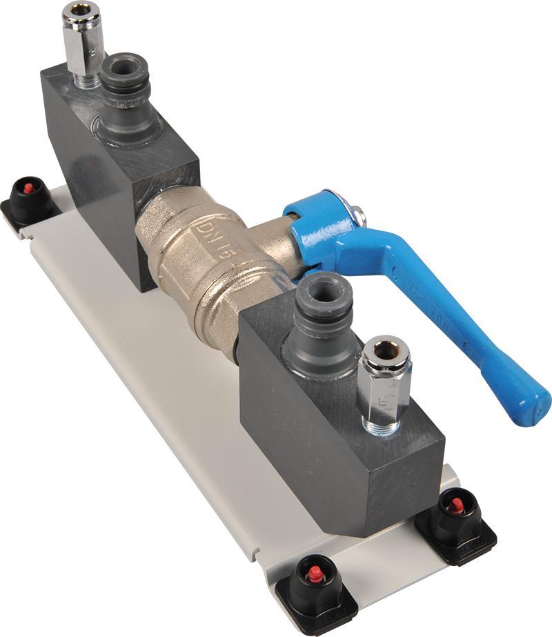 Shutoff Valve 589163 (6520-A0) The hand-operated two-way valve controls fluid flow in an on or off fashion and also helps when necessary to ensure that a system component is safely isolated from