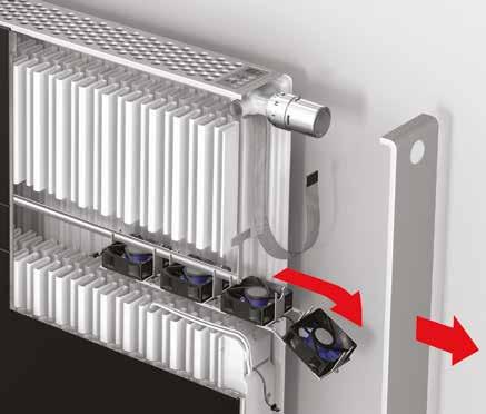 Elevated energy saving potential The E2 radiator, working at an average operating temperature that is considerably lower compared to the static radiators present on the market today, helps increase