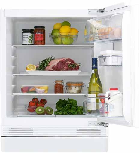 integrated larder fridge JLBIUCL05 Stock number 857 20203 399 Because a small kitchen shouldn t mean less food storage, this compact, under-counter fridge makes the most of all available interior