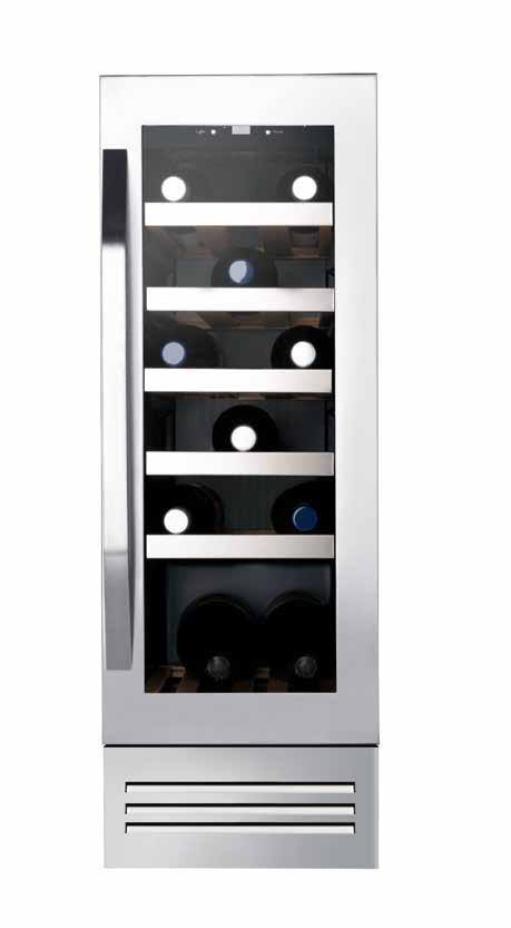 under-counter slim-line wine cabinet JLWF152 (black) Stock number 865 80207 JLWF153 (stainless-steel) Stock number 865 80212 Product available to view online only. Can be ordered in store or online.
