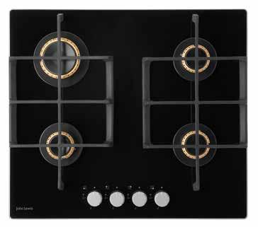 4 D51cm H3 W56 D48cm Burners 1 high-speed 3kW 2 standard 2kW 1 simmer 1kW This extra-large hob has a professional look with the performance to match.