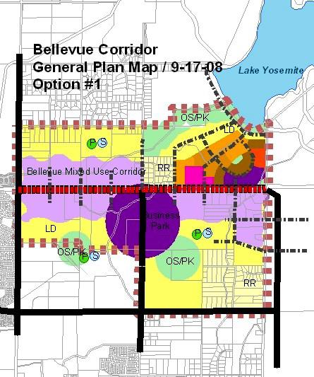 THE BELLEVUE COMMUNITY PLAN ILLUSTRATIVE PLAN The Merced Vision 2030 General Plan includes illustrative plans as an appendix to its Land Use Chapter.