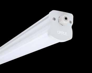 LED Waterproof EcoMax Features Benefits Application New waterproof luminaire in "sealed for life" concept Available in 3 lengths and 7 lumen packages, with efficacy up to 100 lm/w High degree of